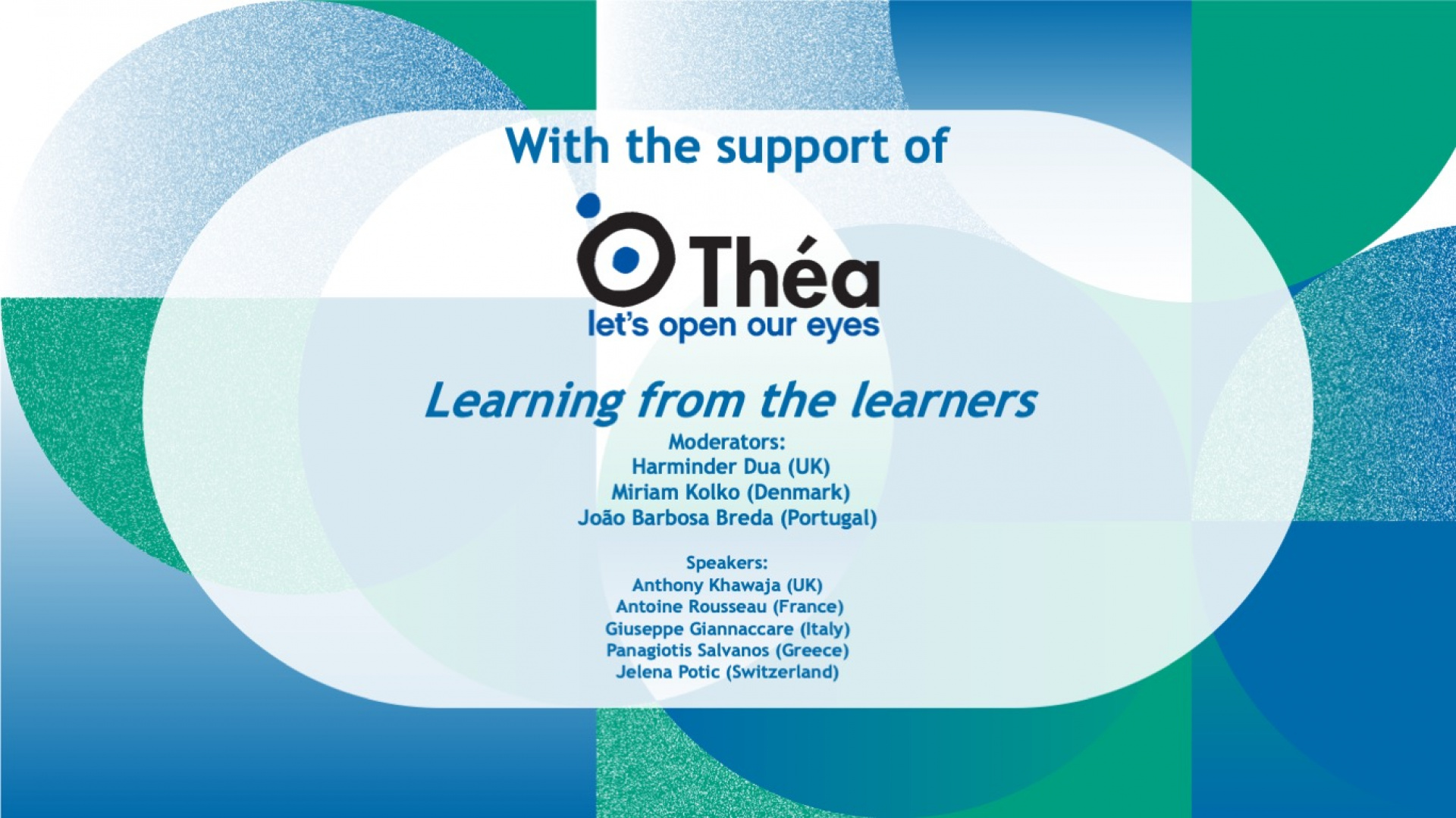 THEA - LEARNING FROM THE LEARNERS